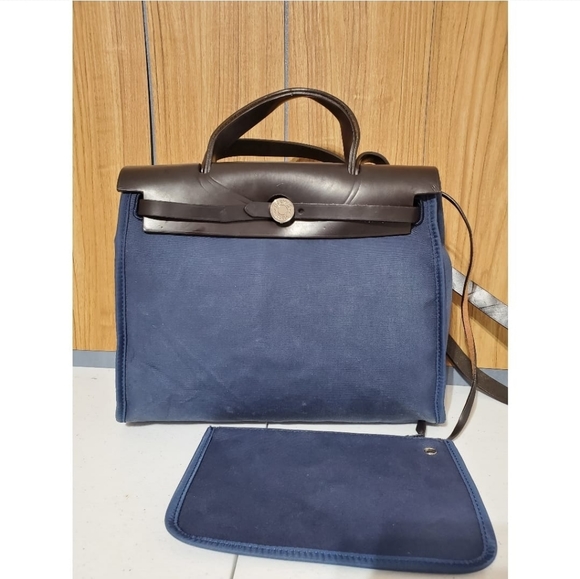 Hermes Handbags - Hermes Vache Hunter Toile Herbag Zip 31 Bag